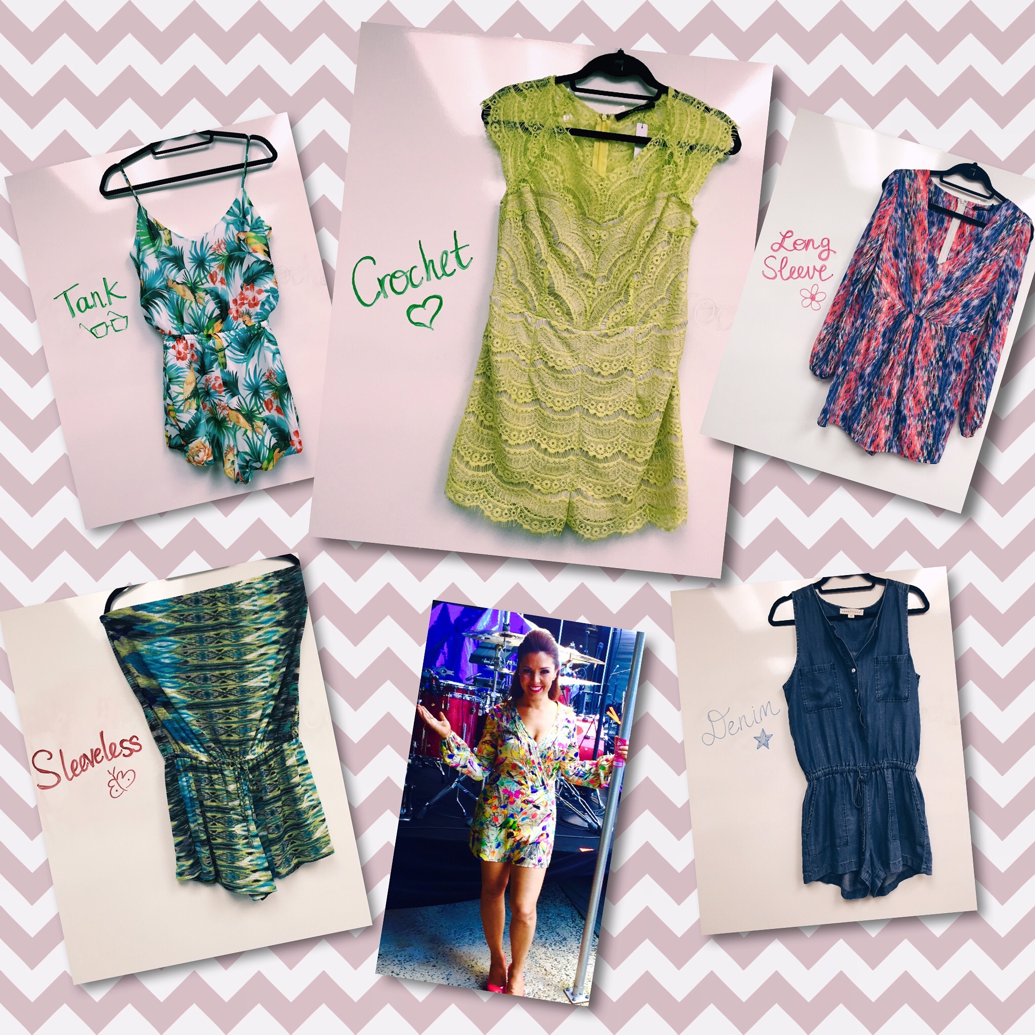 rompers collage